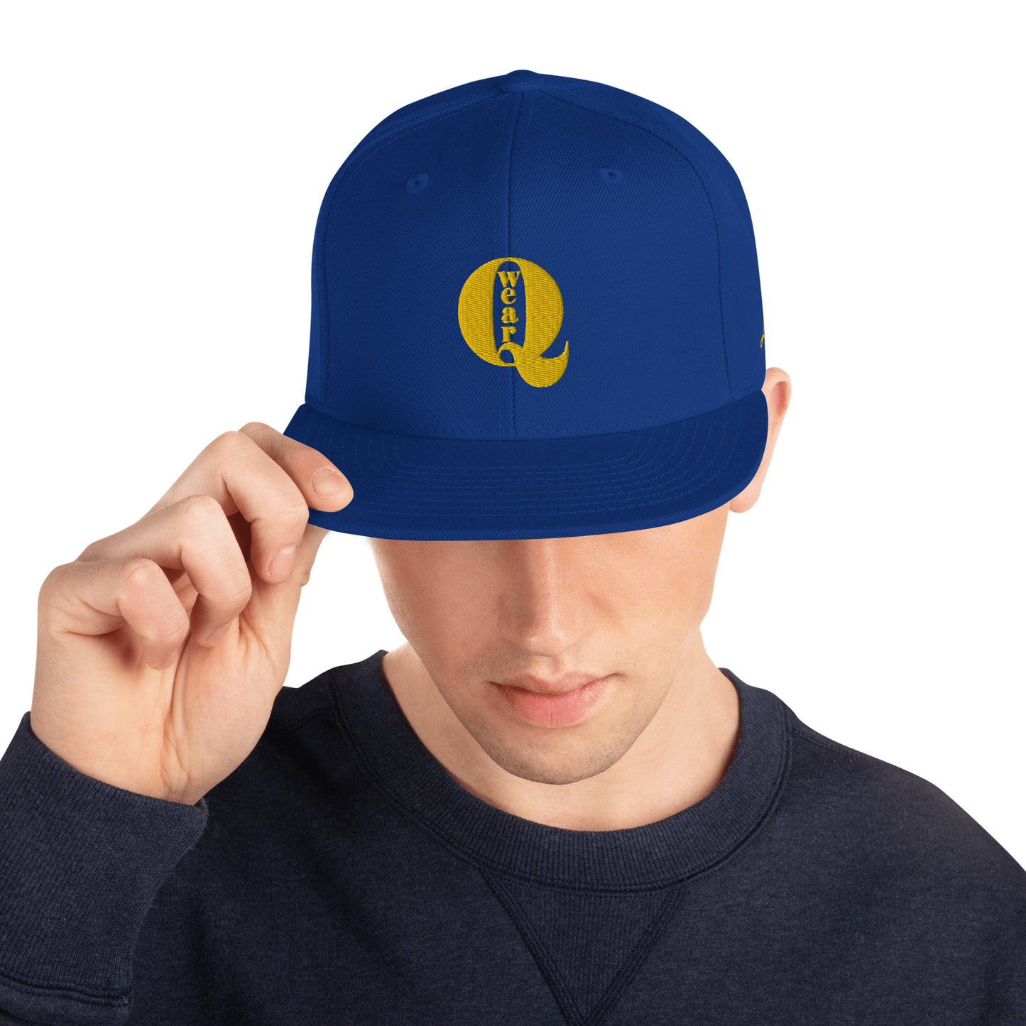Retro Yellow Q Snapback Hat