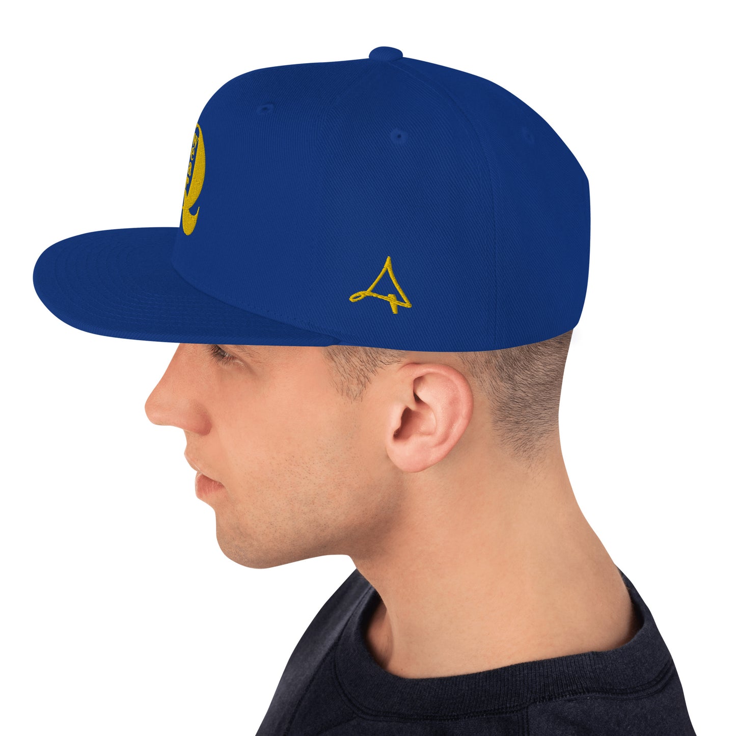Retro Yellow Q Snapback Hat