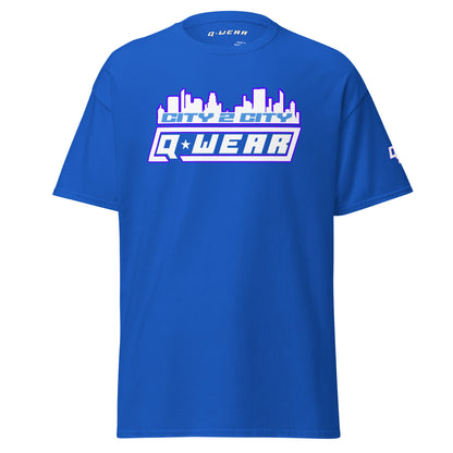 City 2 City T-Shirt (White/Light Blue/Purple)